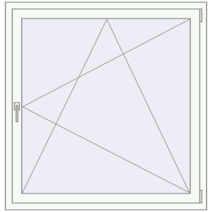 Zamów teraz Okna skrzydłowe 1160x1270 mm KORSA STANDARD (Euro 70) RAL 9016 Traffic white dwustronny