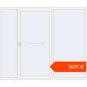 Ustalenie cen Przesuwane drzwi tarasowe 2600x2200 mm Patio door (Synego) RAL 9016 Traffic white dwustronny. Cena: 2690,76 €