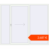 Ustalenie cen Przesuwane drzwi tarasowe 2600x2200 mm Patio door (Synego) RAL 9016 Traffic white dwustronny. Cena: 2687,23 €