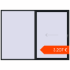 Ustalenie cen Przesuwane drzwi tarasowe 3000x2200 mm Patio door (Synego) BLACK_COOL_110L-2 dwustronny. Cena: 3207,15 €