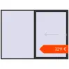 Ustalenie cen Przesuwane drzwi tarasowe 3000x2200 mm Patio door (Synego) BLACK_STRUCTURAL dwustronny. Cena: 3211,36 €
