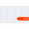 Ustalenie cen Okna skrzydłowe 3000x1800 mm KORSA STANDARD (Euro 70) RAL 9016 Traffic white dwustronny. Cena: 461,76 €