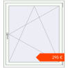 Ustalenie cen Okna skrzydłowe 1160x1270 mm KORSA STANDARD (Euro 70) RAL 9016 Traffic white dwustronny. Cena: 294,84 €