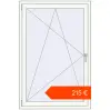 Ustalenie cen Okna skrzydłowe 1000x1500 mm KORSA STANDARD (Euro 70) RAL 9016 Traffic white dwustronny. Cena: 215,16 €