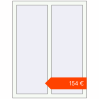 Ustalenie cen Okna skrzydłowe 910x1190 mm KORSA BRILLANT RAL 9016 Traffic white dwustronny. Cena: 153,89 €