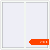 Ustalenie cen Okna skrzydłowe 1500x1500 mm KORSA BRILLANT RAL 9016 Traffic white dwustronny. Cena: 249,57 €