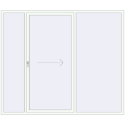 Patio door (Synego) 2600x2200 mm RAL 9016 Traffic white dwustronny Patio door (Synego) 2600x2200 mm RAL 9016 Traffic white dwustronny